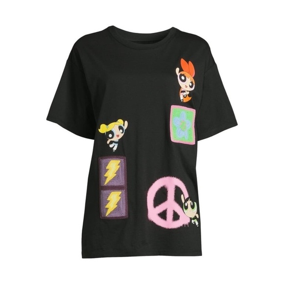 Power Puff Girls Jr. women’s oversized Crochet Knit Graphic Top - Picture 3 of 10